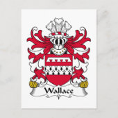 Wallace Family Crest Briefkaart (Voorkant)