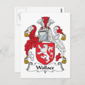 Wallace Family Crest Briefkaart (Voorkant / Achterkant)