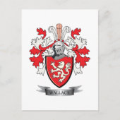 Wallace Family Crest Coat. Briefkaart (Voorkant)