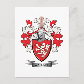 Wallace Family Crest Coat of Arms Briefkaart