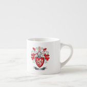 Wallace Family Crest Coat of Arms Espresso Kop (Rechts)