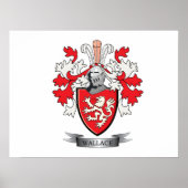Wallace Family Crest Coat. Poster (Voorkant)