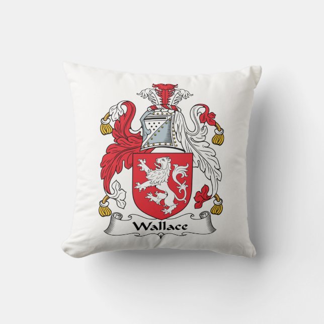Wallace Family Crest Kussen (Voorkant)