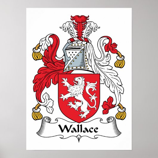 Wallace Family Crest Poster (Voorkant)