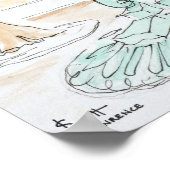 Wallace Fountain over Rue Brea | Parijs, Frankrijk Poster (Hoek)