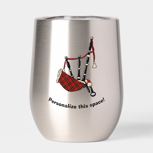 Wallace Gepersonaliseerde Clan Badge & Tartan doed (Achterkant)