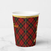 Wallace gepersonaliseerde Tartan kerst Papieren Bekers (Rechts)