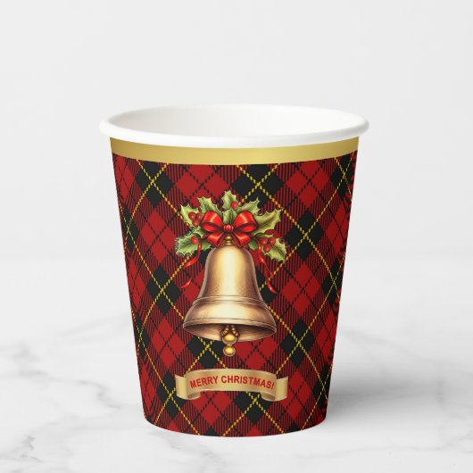 Wallace gepersonaliseerde Tartan kerst Papieren Bekers (Voorkant)