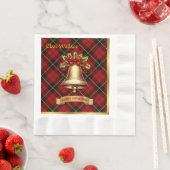 Wallace gepersonaliseerde Tartan kerst Servet (Insitu)