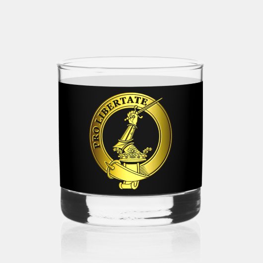 Wallace Gold Clan Badge Whisky Glas (Voorkant)