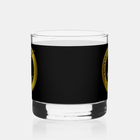 Wallace Gold Clan Badge Whisky Glas (Rechts)