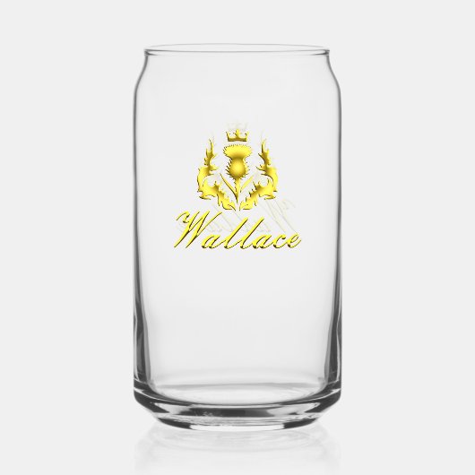 Wallace Gold Crowned Thistle Blikvorm Glas (Voorkant)
