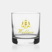 Wallace Gold Crowned Thistle Whiskey Glas (Achterkant)