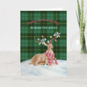 Wallace Green Tartan Holiday Card Feestdagen Kaart (Voorkant)