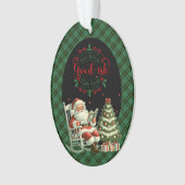 Wallace Hunting   Scottish Tartan Christmas Ornament (voorkant)
