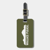 Wallace Idaho alsjeblieft Bagagelabel (Voorkant verticaal)