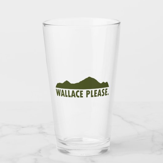 Wallace Idaho alsjeblieft Glas (Voorkant)