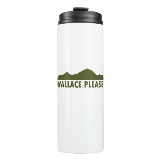 Wallace Idaho alsjeblieft Thermosbeker (Voorkant)