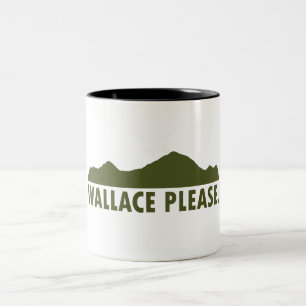 Wallace Idaho alsjeblieft Tweekleurige Koffiemok