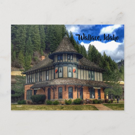 Wallace Idaho Depot Museum Briefkaart (Voorkant)