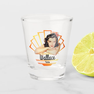 Wallace Idaho Pinup Girl V3 Shot Glas