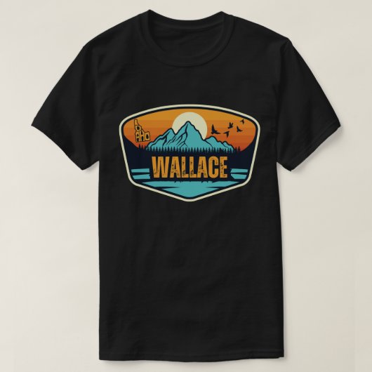 Wallace, Idaho T-shirt (Design voorkant)