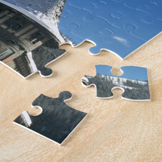 Wallace Idaho Train Depot in Winter Legpuzzel (Zijkant)