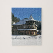 Wallace Idaho Train Depot in Winter Legpuzzel (Verticaal)