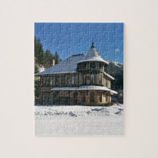 Wallace Idaho Train Depot in Winter Legpuzzel