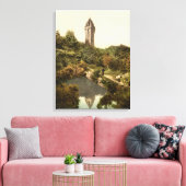 Wallace Monument, Stirling, Schotland Canvasprint Canvas Afdruk (Insitu (Woonkamer))