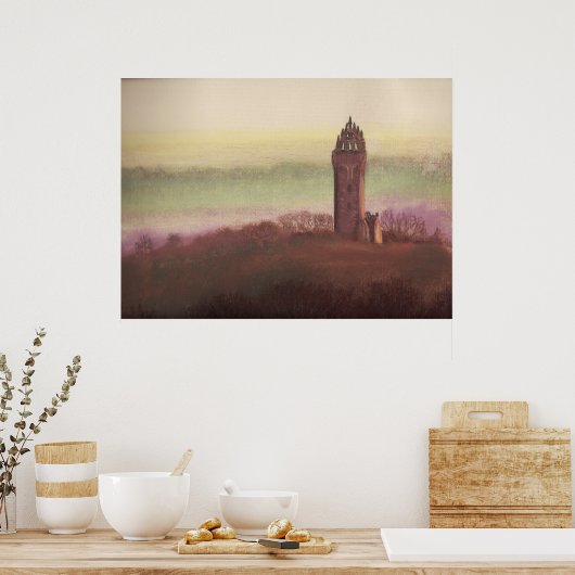 Wallace Monument, Stirling, Schotland Poster (Keuken)