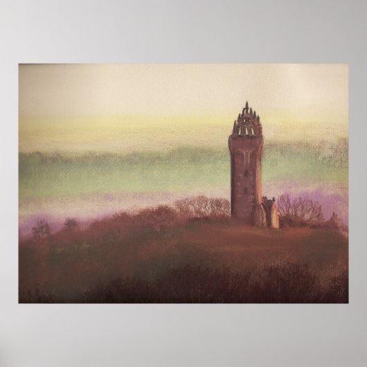 Wallace Monument, Stirling, Schotland Poster (Voorkant)