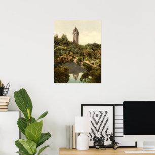Wallace Monument, Stirling, Schotland Poster