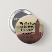 Wallace Monument, Stirling, Schotland Ronde Button 5,7 Cm (Voorkant /achterkant)