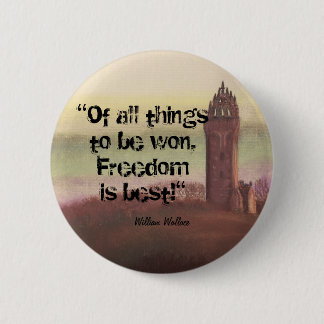 Wallace Monument, Stirling, Schotland Ronde Button 5,7 Cm