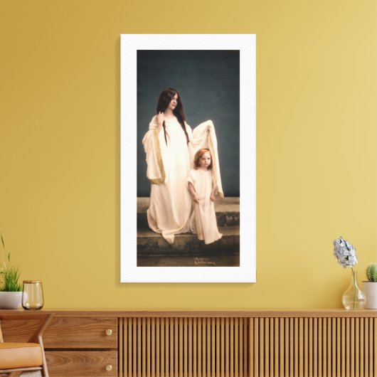 Wallace Nutting DE BEWAARSTER MOEDER  Canvas Afdruk (Insitu (Woonkamer))