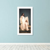 Wallace Nutting DE BEWAARSTER MOEDER  Canvas Afdruk (Insitu (Houten vloer))