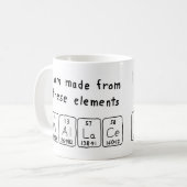 Wallace periodieke lijstnaam mok (Voorkant links)