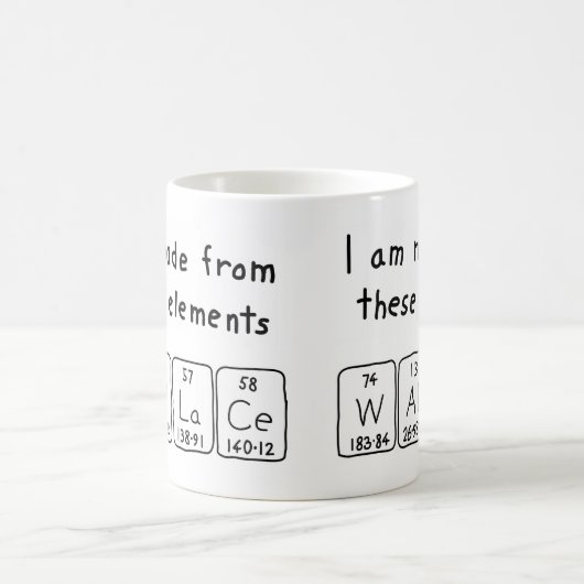 Wallace periodieke lijstnaam mok (Center)