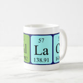 Wallace periodieke lijstnaam mok (Voorkant rechts)