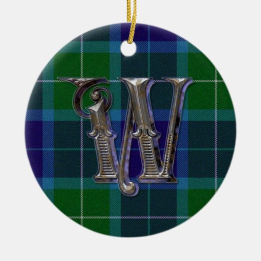 Wallace Pset Monogram ornament (Voorkant)