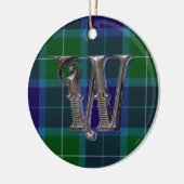 Wallace Pset Monogram ornament (Links)