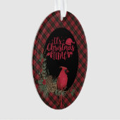 Wallace Red  Original Scottish Tartan Christmas Ornament (voorkant)