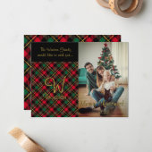 Wallace Red Pset met kerstKaart Notitiekaartje (Voorkant / Achterkant in situ)