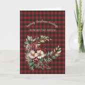 Wallace Red Scottish Tartan Holiday Card Feestdagen Kaart (Voorkant)