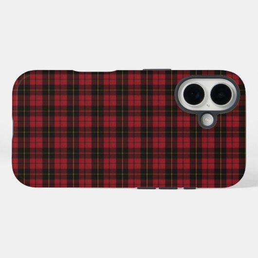 Wallace Red Tartan Case-Mate iPhone Case (Achterkant (horizontaal))