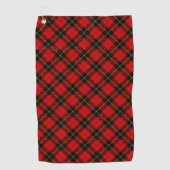 Wallace Red Tartan Golfhanddoek (Voorkant)