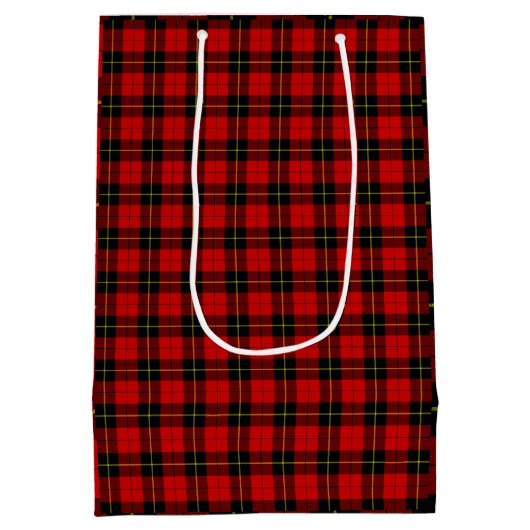 Wallace Red Tartan Medium Cadeauzakje (Achterkant)