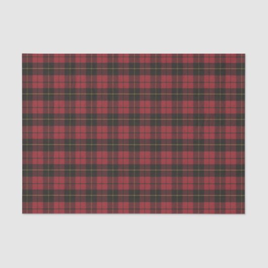 Wallace Red Weathered Original Scottish Tartan Tissuepapier (Voorkant)