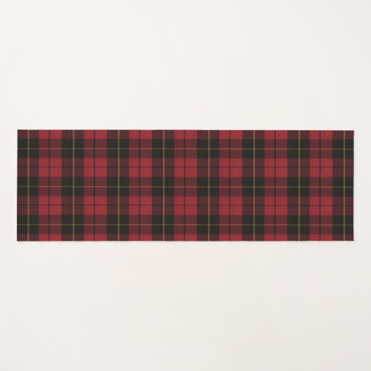 Wallace Red Weathered Original Scottish Tartan Yogamat (Voorkant (horizontaal))